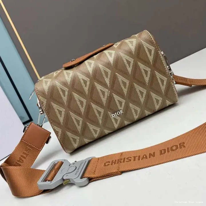 Bag Diamond Motif Brown Lingot Dior CD Canvas 22 0702 Luxury